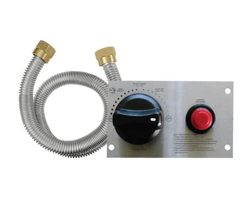 Firegear Linear Stainless Steel Fire Pit T Burner System with Flat Pan and Thermocouple Piloted Safety Ignition System