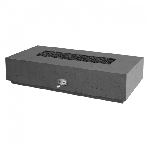 Firegear Sanctuary 76 | 76" Rectangular Stainless Steel Natural Gas Fire Table with Match Throw Ignition System