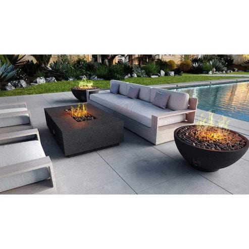 Firegear Sanctuary 76 | 76" Rectangular Stainless Steel Natural Gas Fire Table with Match Throw Ignition System