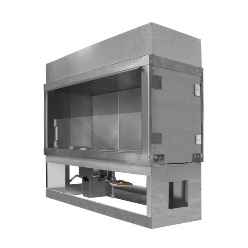 Firegear Kalea Bay LED 36" Linear Stainless Steel Vent Free Outdoor Fireplace