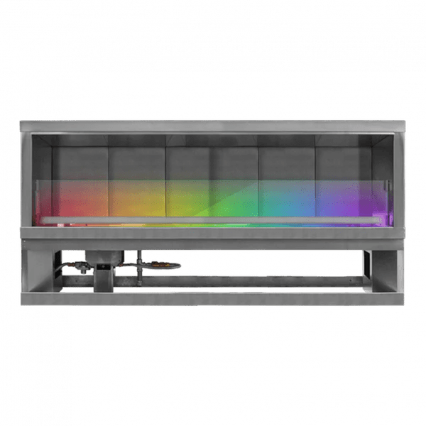 Firegear Kalea Bay LED 36" Linear Stainless Steel Vent Free Outdoor Fireplace