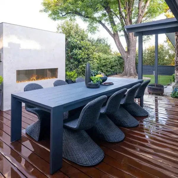 Firegear Kalea Bay Non-LED 48" Linear Stainless Steel Vent Free Outdoor Fireplace