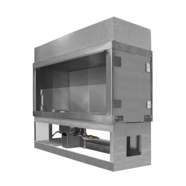 Firegear Kalea Bay Non-LED 48" Linear Stainless Steel Vent Free Outdoor Fireplace