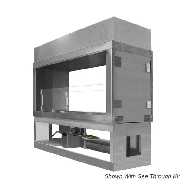 Firegear Kalea Bay Non-LED 48" Linear Stainless Steel Vent Free Outdoor Fireplace