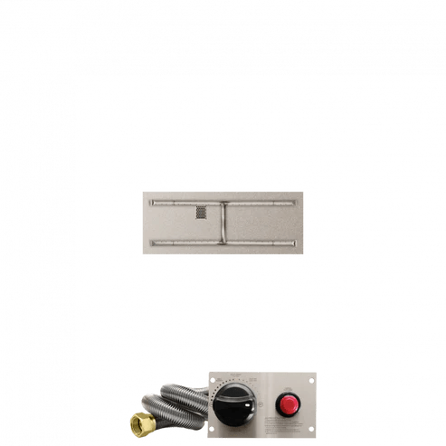 Firegear Stainless Steel Linear Flat Pan H Burner Gas Fire Pit Kit with TPSI Ignition System