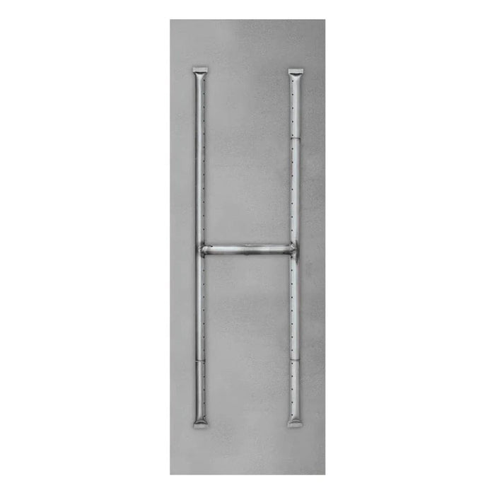 Firegear Stainless Steel Linear Flat Pan H Burner Fire Pit Kit with Match Throw Ignition System
