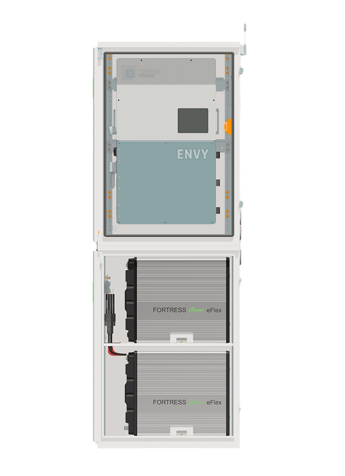 Fortress Power Hybrid Power Kit | 8kW 120/240 Output 48VDC - 16.2kWh System Bundle | Envy8 Hybrid Inverter + 3 x eFlex Max Lithium Battery | Guardian Battery Monitor | Flex Tower