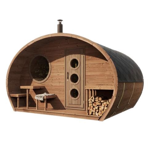 SaunaLife Model G11 Outdoor Sauna | 8 Persons