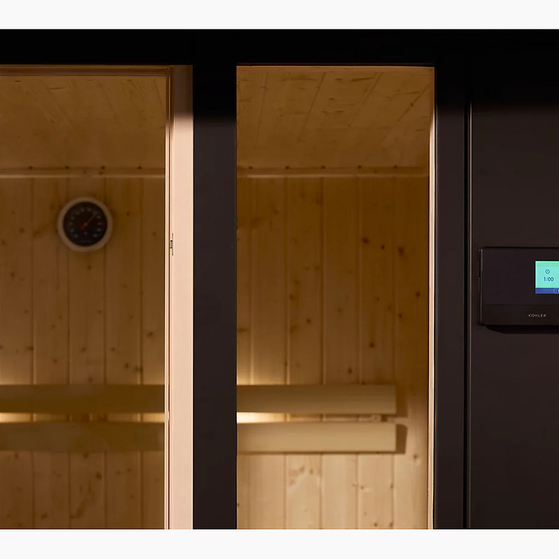 Kohler C1™ Indoor Sauna Kit, Large, Graphite Grey | 5 Persons