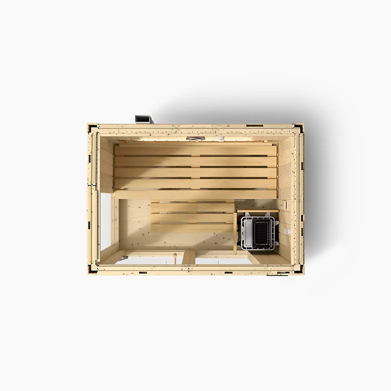 Kohler C1™ Indoor Sauna Kit, Small, Scandinavian Spruce | 2 Persons