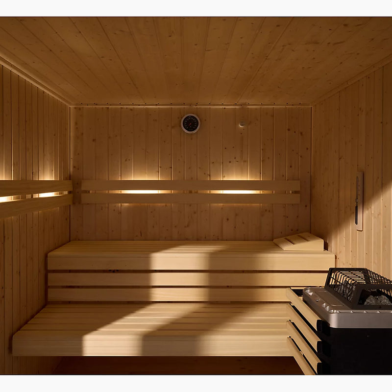 Kohler C1™ Indoor Sauna Kit, Medium, Scandinavian Spruce | 3 Persons
