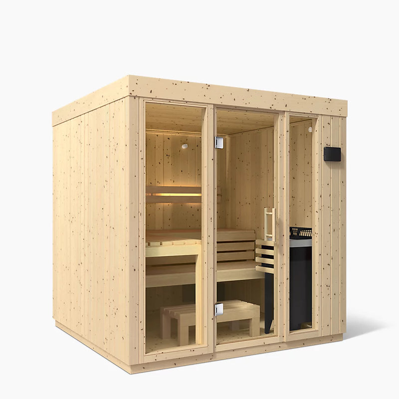 Kohler C1™ Indoor Sauna Kit, Large, Scandinavian Spruce | 5 Persons
