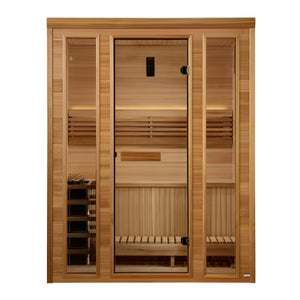 Golden Designs Traditional Steam Sauna – Pacific Premium Clear Cedar | GDI-7030-01 / Andermatt | 3 Person