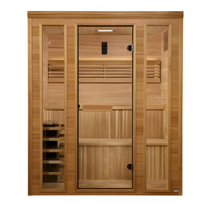 Golden Designs Engelberg Edition Traditional Steam Sauna – Pacific Premium Clear Cedar | GDI-7060-01 Engelberg | 6 Person