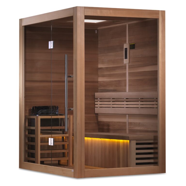 Golden Designs Forssa Traditional Sauna – Canadian Red Cedar Interior | GDI-7203-01 / Forssa | 3-4 Person