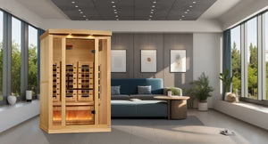 Golden Designs Full Spectrum Infrared Sauna with Himalayan Salt Bar | GDI-8020-03 | 2 Persons