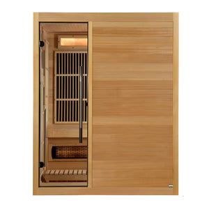 Golden Designs Soria Hybrid Sauna (Indoor) Full Spectrum and Harvia Traditional Stove | GDI-8330-01 | 3 Persons
