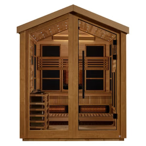 Golden Designs Loviisa Outdoor Hybrid Sauna – Canadian Red Cedar Interior | GDI-8523-01 Loviisa | 3 Persons