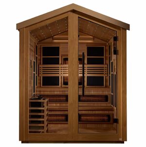 Golden Designs Kaskinen Outdoor Hybrid Sauna – Canadian Red Cedar Interior | GDI-8526-01 Kaskinen | 6 Person
