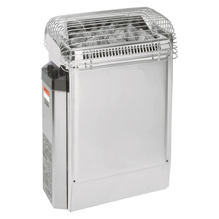 Harvia Topclass Series 4.5kW 240V 1PH Stainless Steel Sauna Heater with Built-In Time and Temperature Controls