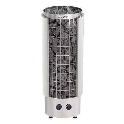 Harvia Cilindro Stainless Steel Sauna Heater with Built-In Time and Temperature Controls