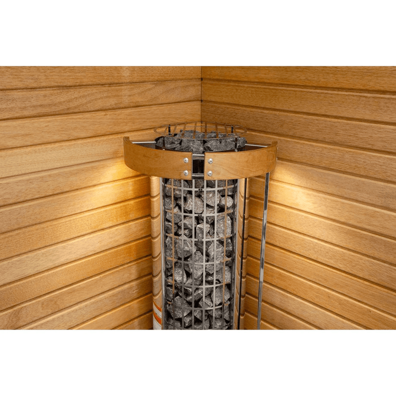 Harvia Cilindro Stainless Steel Sauna Heater with Built-In Time and Temperature Controls