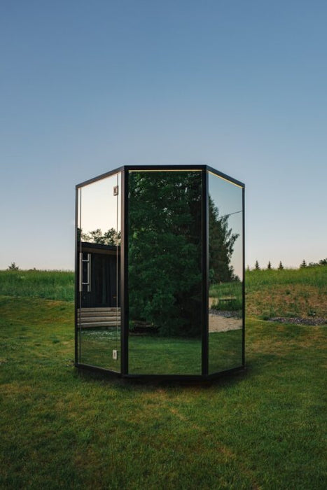 Haljas Hele Glass Single Luxury Outdoor Sauna | 7 Persons