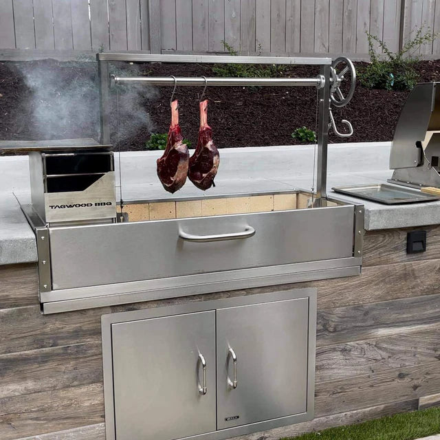 Tagwood BBQ Santa Maria Argentine Wood Fire & Charcoal Gaucho Grill Built in | BBQ05SS