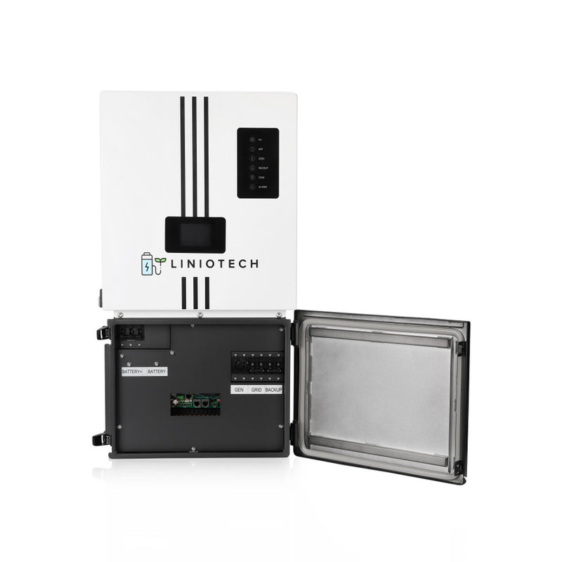Liniotech 15KVA Hybrid Inverter All in One solar Inverter | 15kW PV Input | 11.4kW AC Output 200A Pass Through