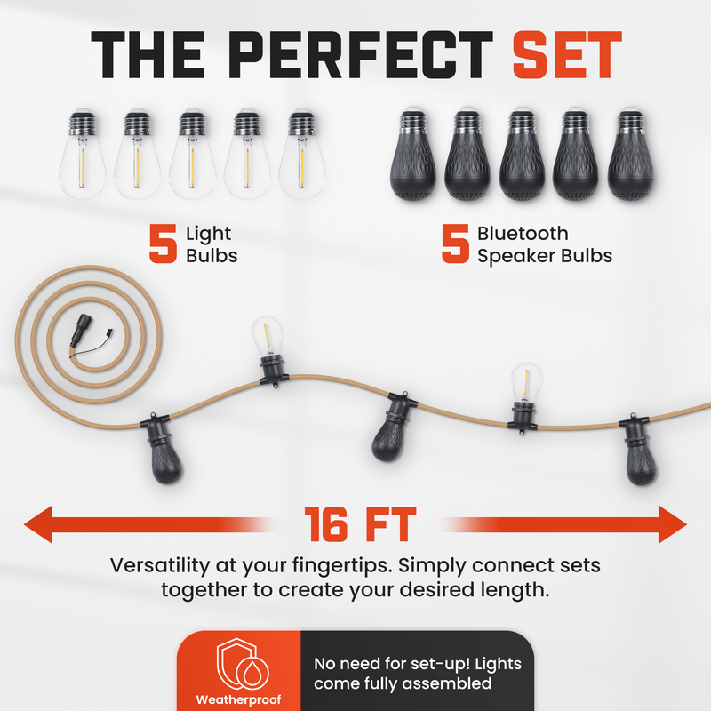 Freespirit Recreation LED / Speaker String Lights - Clearance