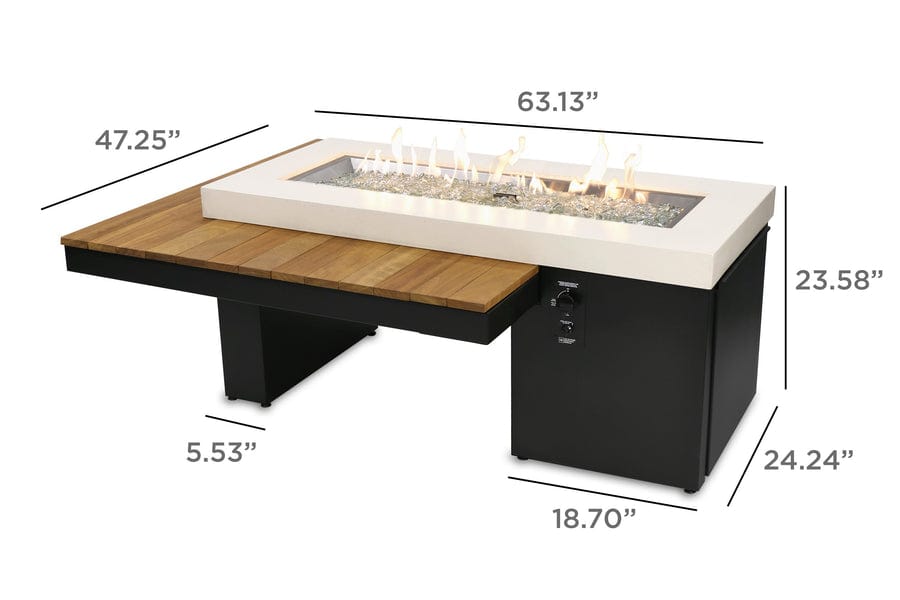 Outdoor Greatroom Uptown Linear 64.5" Fire Pit Table