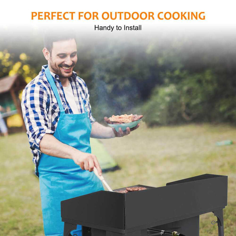 Camplux 260,000 BTU High Pressure Double Propane Burner - Heavy Duty Cookware