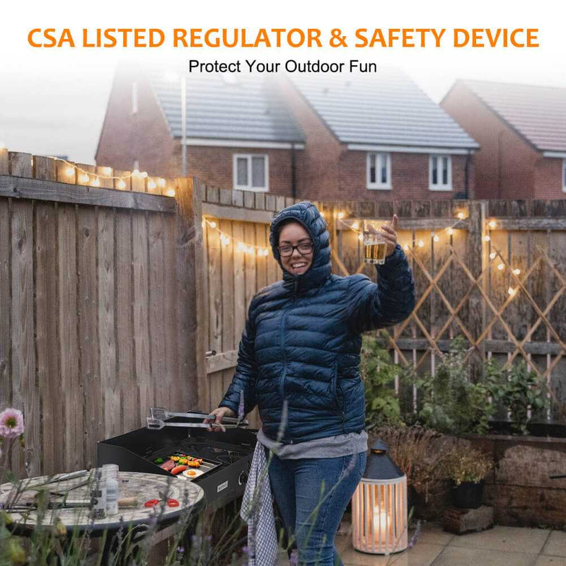 Camplux 260,000 BTU High Pressure Double Propane Burner - Heavy Duty Cookware