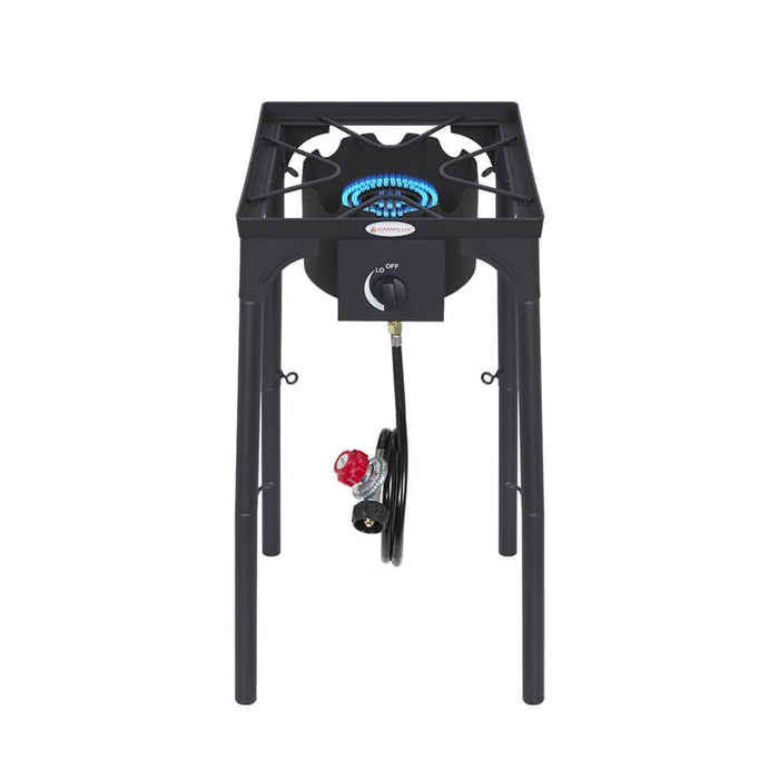 Camplux 130,000 BTU High Pressure Single Propane Burner Perfect for Home Brewing, Turkey Fry, Maple Syrup Prep