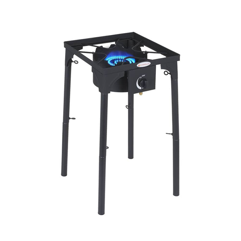 Camplux 130,000 BTU High Pressure Single Propane Burner Perfect for Home Brewing, Turkey Fry, Maple Syrup Prep