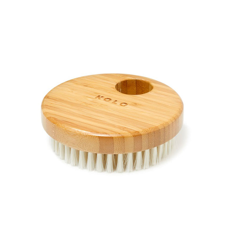 KOLO Sauna Bath Brush Natural Bamboo, No Handle