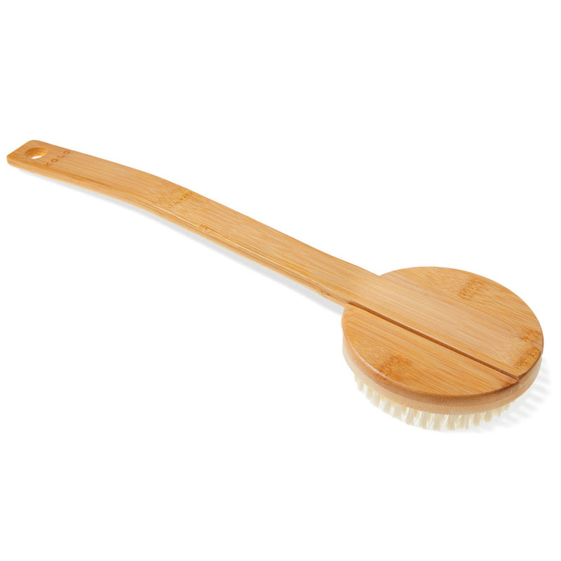 KOLO Sauna Bath Brush Bambu 2 with Handle, Natural Bamboo