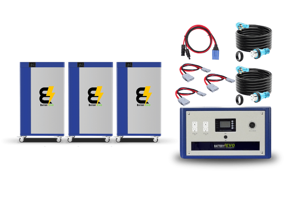 BatteryEVO 48V KONG ELITE 3x Inverter Kit (879Ah - 45 kWh | 12kw Inverter)