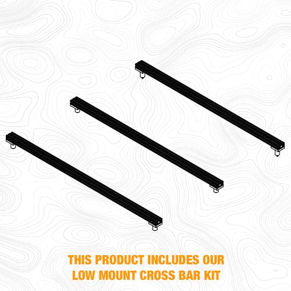 BadAss Tents Land Rover 05-16 LR3  / LR4 Low Profile Cross Bar Frame Assembly