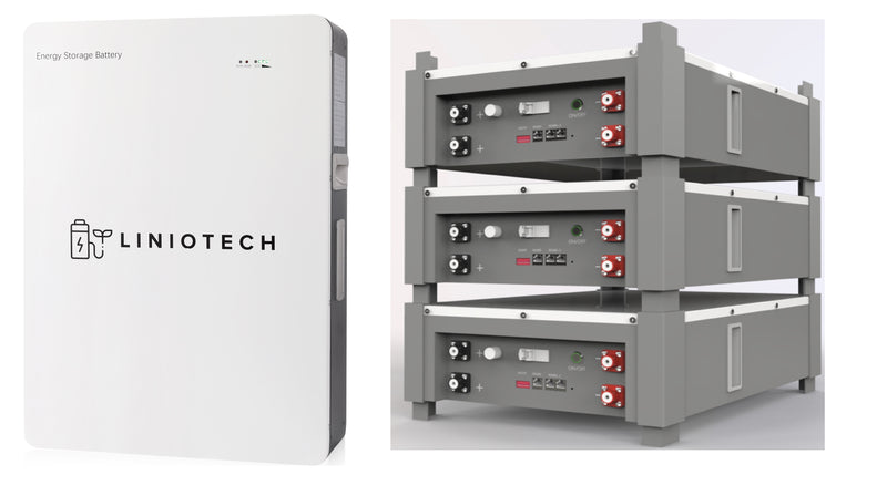 LINIOTECH LifePower4 Lithium Battery | 5.12KWH 51.2V 100AH | Server Rack & Wall Mount Battery