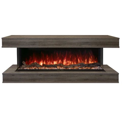 Modern Flames Driftwood Grey Finish Premium Wall Mounted Cabinet for Landscape Pro Multi (LPM-8016)