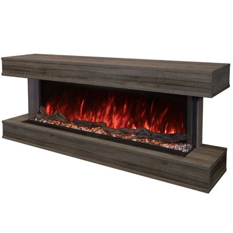 Modern Flames Driftwood Grey Finish Premium Wall Mounted Cabinet for Landscape Pro Multi (LPM-8016)