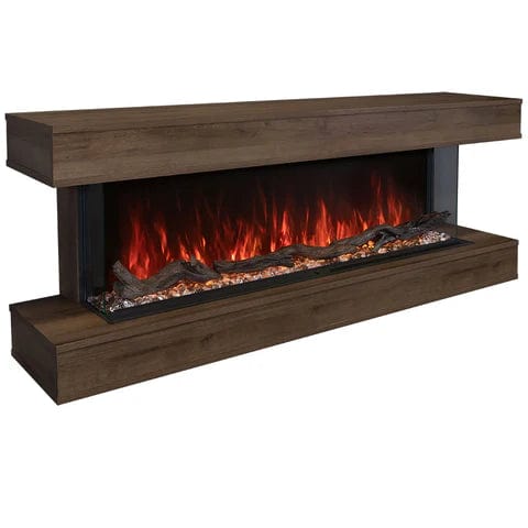 Modern Flames Weathers Walnut Finish Premium Wall Mounted Cabinet for Landscape Pro Multi (LPM-6816)