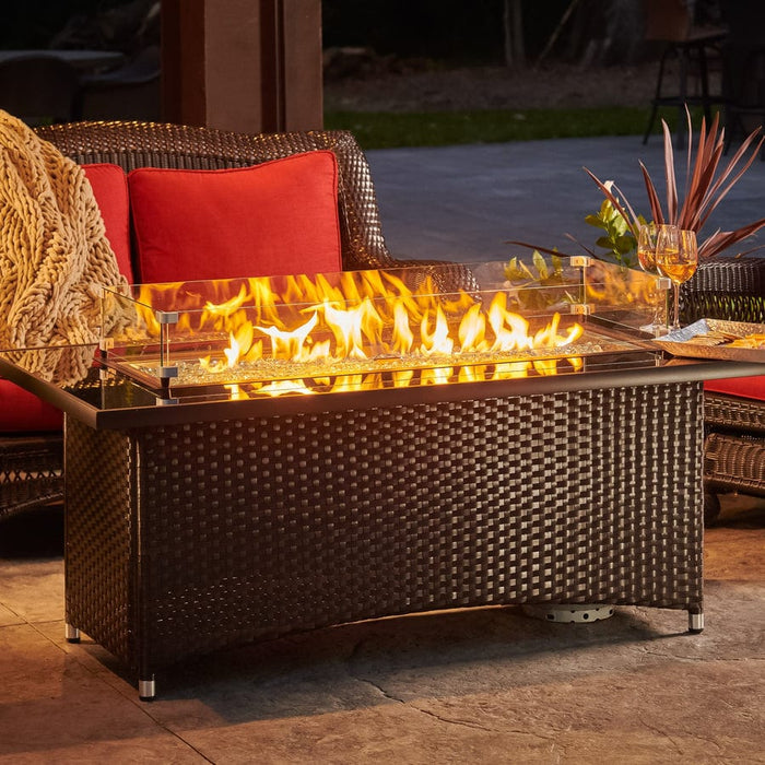 Outdoor Greatroom Montego Linear Gas 59.25" Fire Pit Table