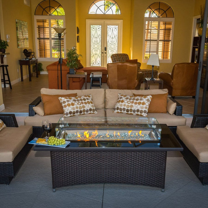 Outdoor Greatroom Montego Linear Gas 59.25" Fire Pit Table