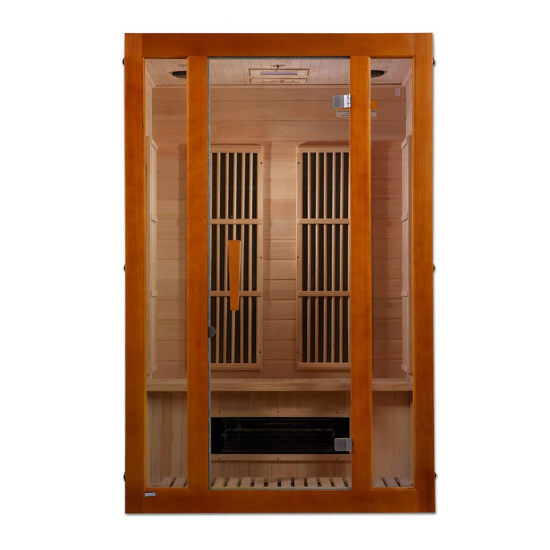 Maxxus Sauna Aspen Dual Tech Low EMF FAR Infrared Sauna Canadian Hemlock| MX-J206-02S | 2 Persons