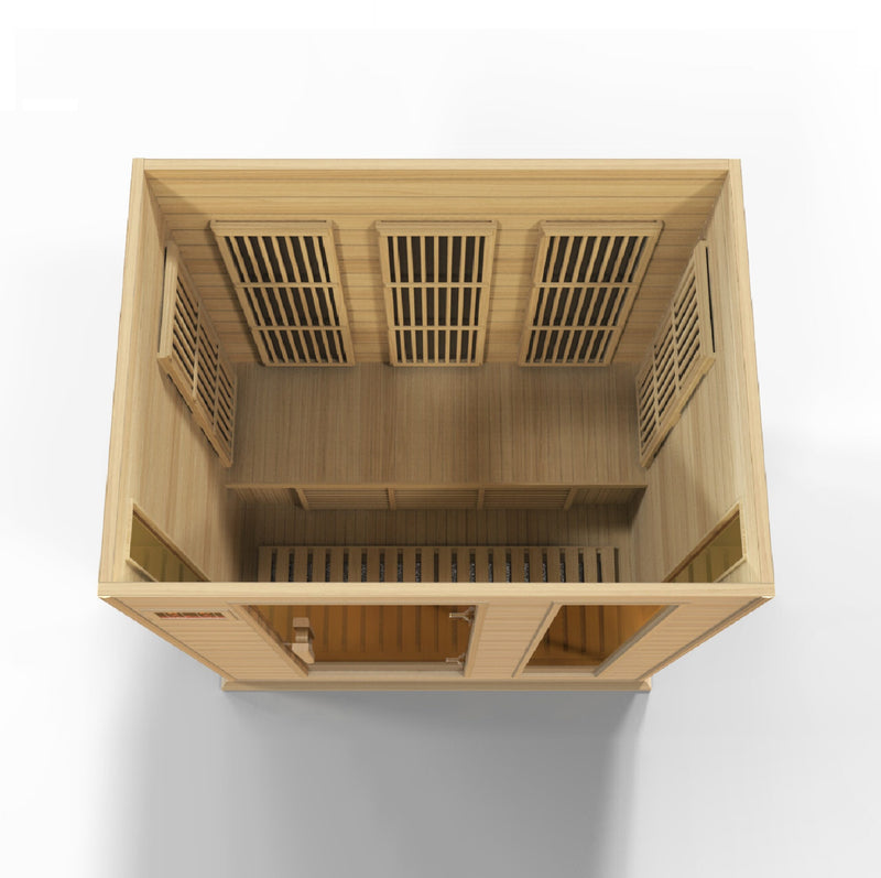 Maxxus Sauna Near Zero EMF FAR Infrared Sauna – Canadian Hemlock | MX-K306-01-ZF | 3 Persons