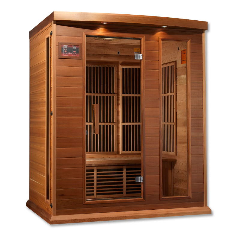Maxxus Sauna CED Red Cedar Low EMF Far Infrared Sauna | MX-K306-01-CED |3 Persons