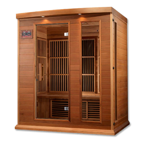 Maxxus Sauna CED Red Cedar Low EMF Far Infrared Sauna | MX-K306-01-CED |3 Persons