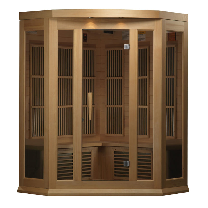 Maxxus Sauna Low EMF FAR Infrared Sauna Canadian Hemlock | MX-K356-01 | 3 Persons